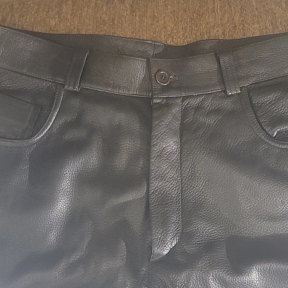 Men's ZEGNA lambskin brown pant 54 inseam 26 - Picture 2 of 5